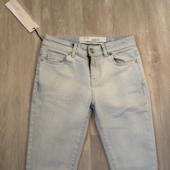 IRO Distressed Bottom Skinny Jeans - size 24 - Picture 4 of 6